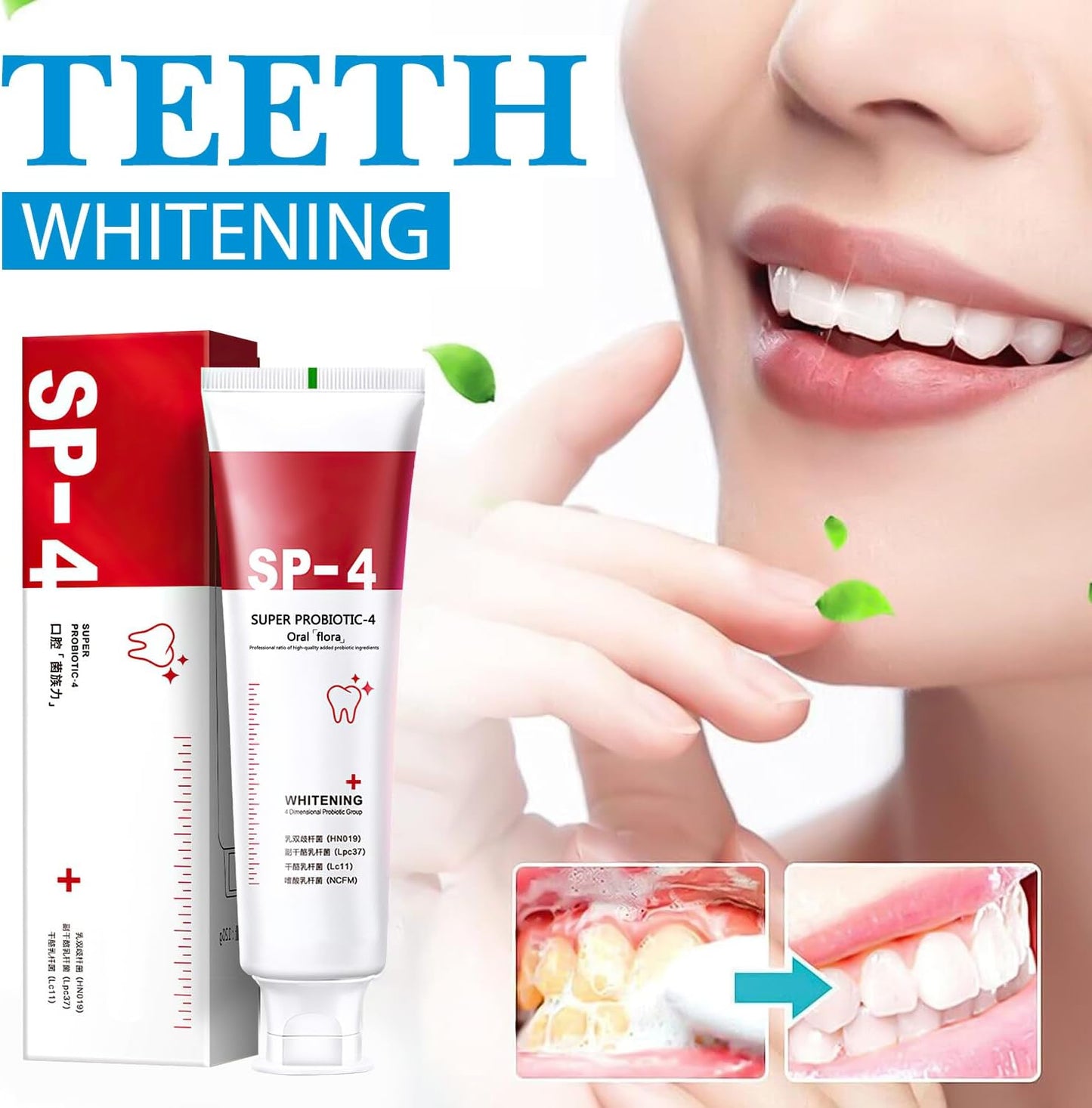 Yayashi SP4 Oral Care probiotic - Teeth Whitening Toothpaste | 100% Orignal